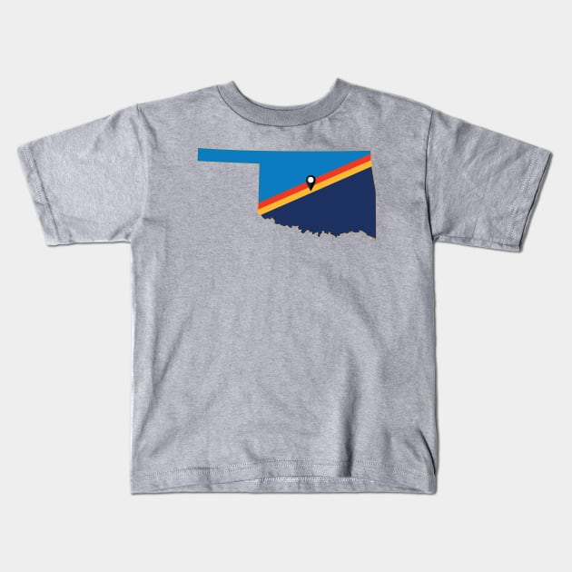 OKC Basketball Kids T-Shirt by doctorheadly